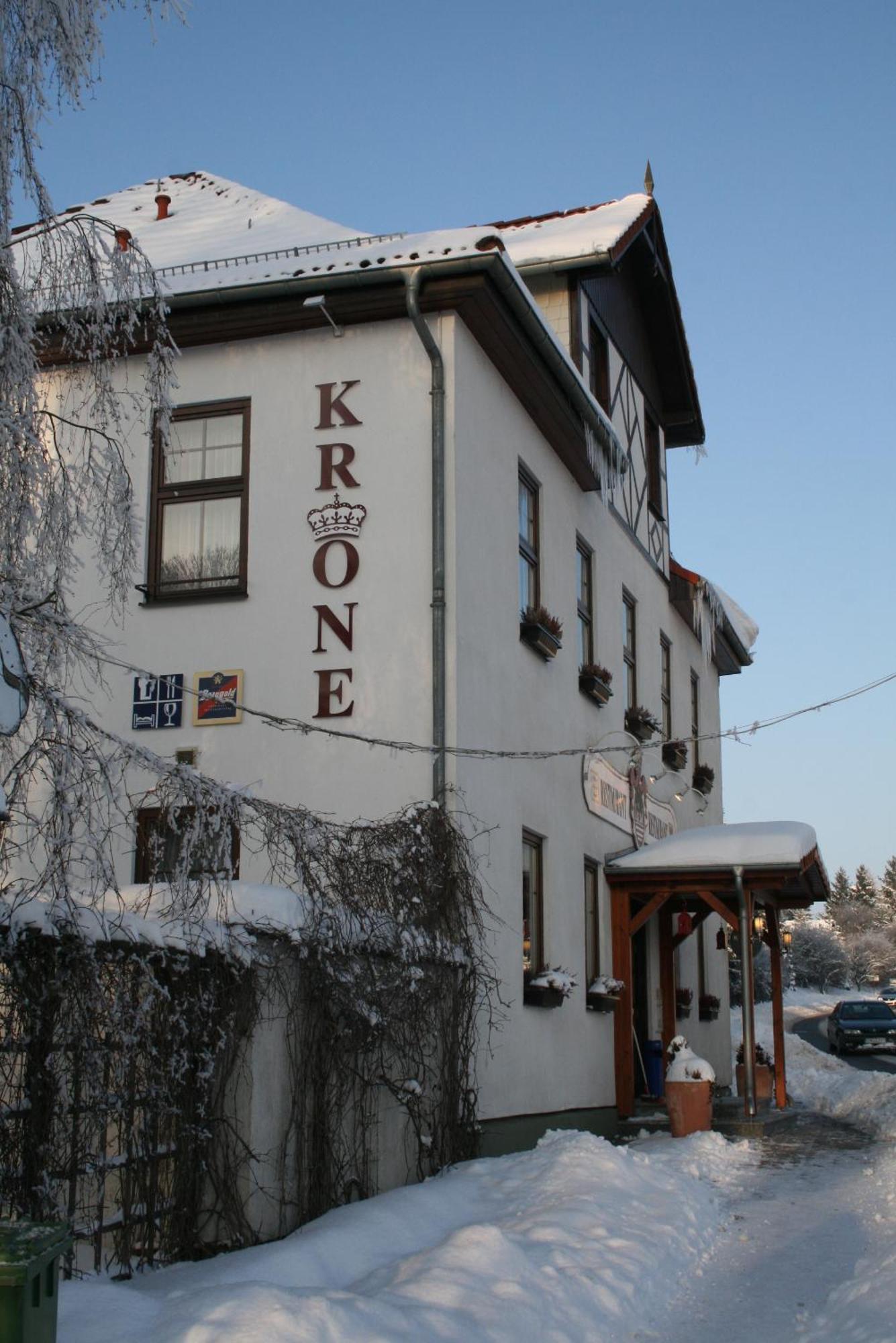 Landgasthof & Hotel Krone Eischleben Ichtershausen Exterior foto