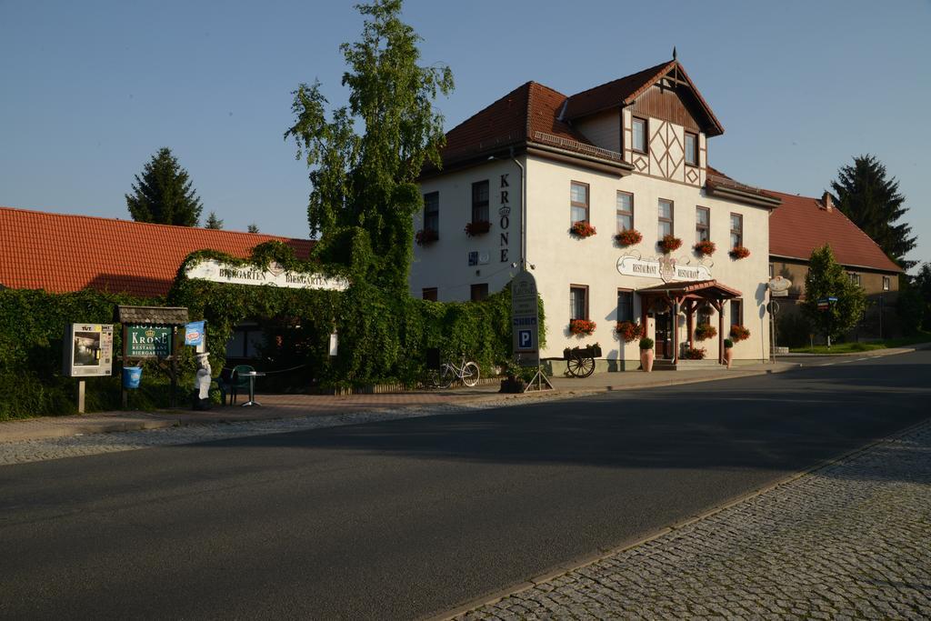 Landgasthof & Hotel Krone Eischleben Ichtershausen Exterior foto